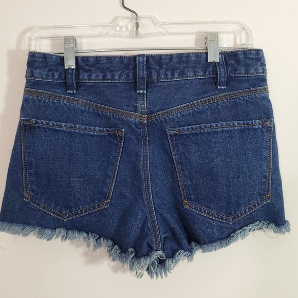 Free People Jean Shorts Logan Denim Distressed Boho Festival NWT Size 26 - Picture 5 of 7